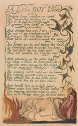 Songs of Innocence and of Experience, Plate 43, A Little Boy Lost (Bentley 50)